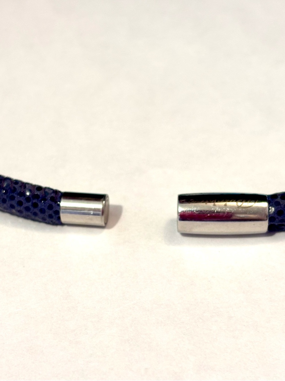🆕 Brighton Woodstock Double Sparkle bracelet Dark blue leather Fits beads charms - Picture 4 of 8